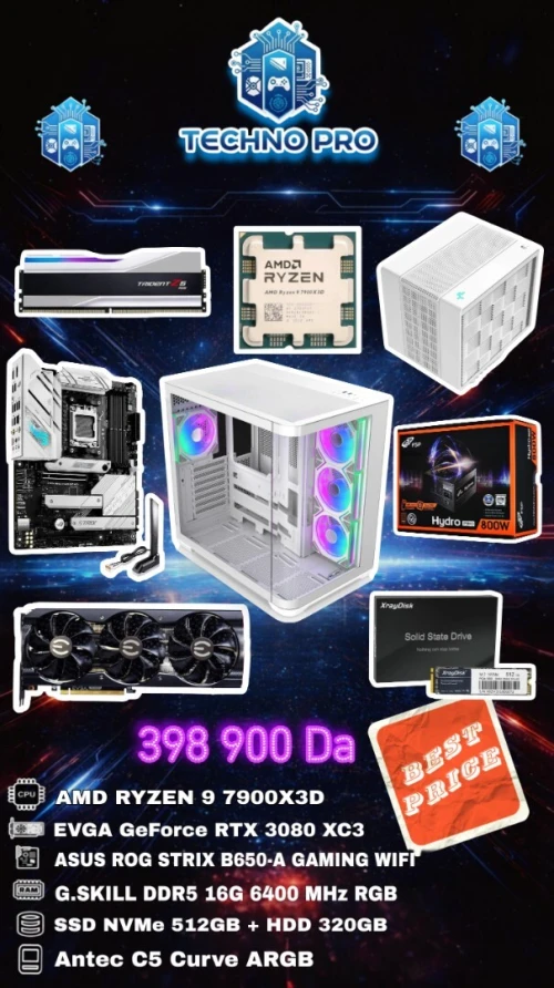 Config PC (gamer / workstation) Ryzen 9 7900x3D / RTX 3080 / DDR5 16GB