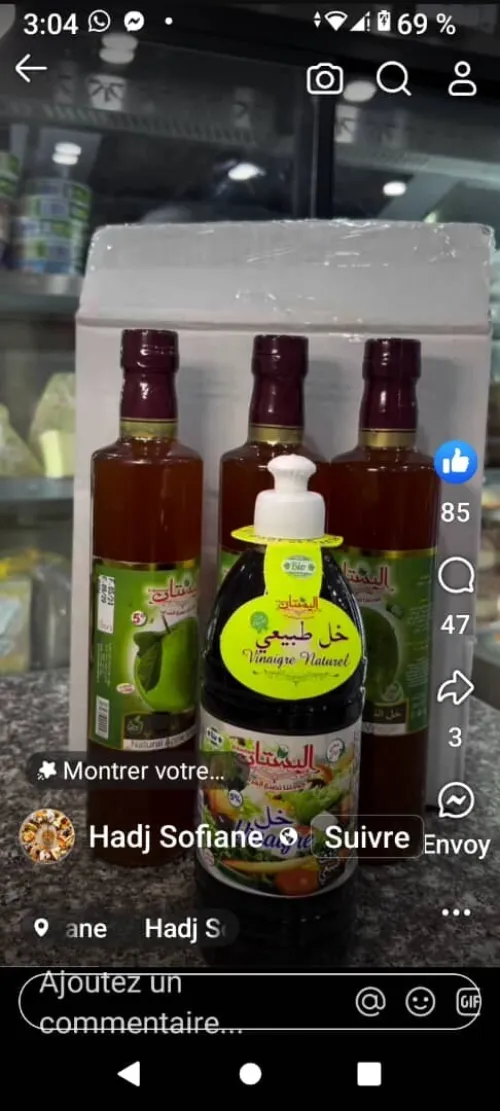 Vinaigre, eaux de fleurs,vinaigre pomm