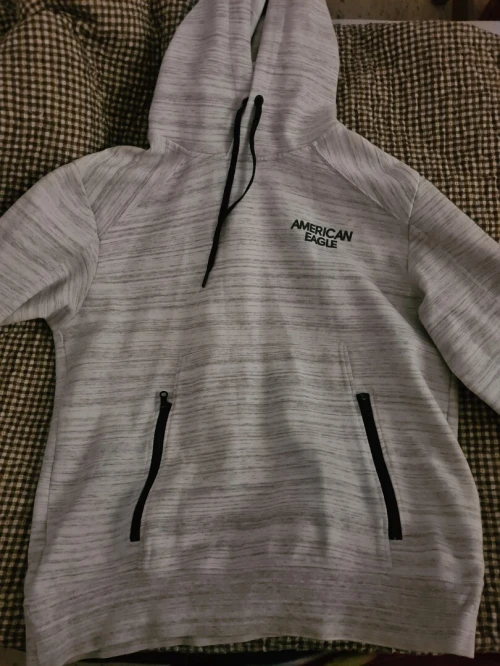 American eagle gris blanc taille M