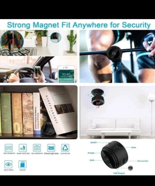 Camèra de surveillance mini sans fil  راقب بيتك أو محلك عن بعد عبر هاتفك