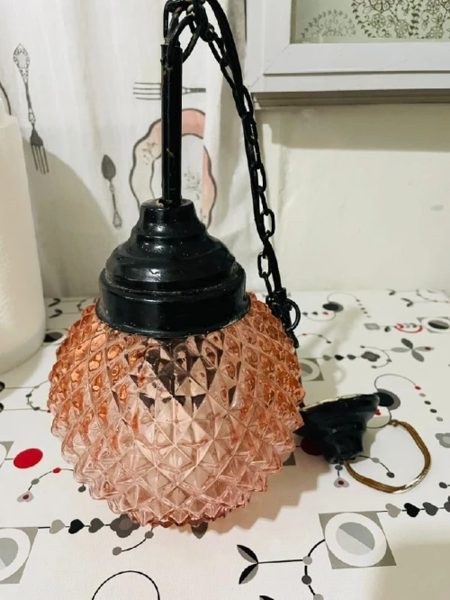 Lustre vintage + lampe lanterne