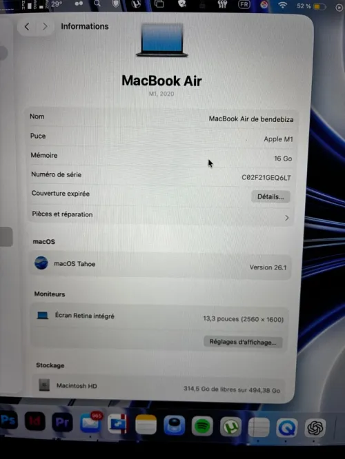 MacBook Air m1 16gb ram /512gb
