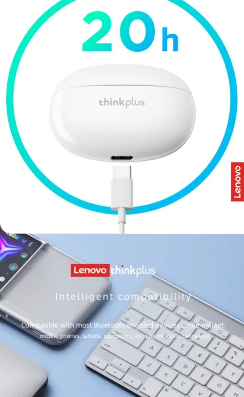 Écouteurs bluetooth lenovo xt88