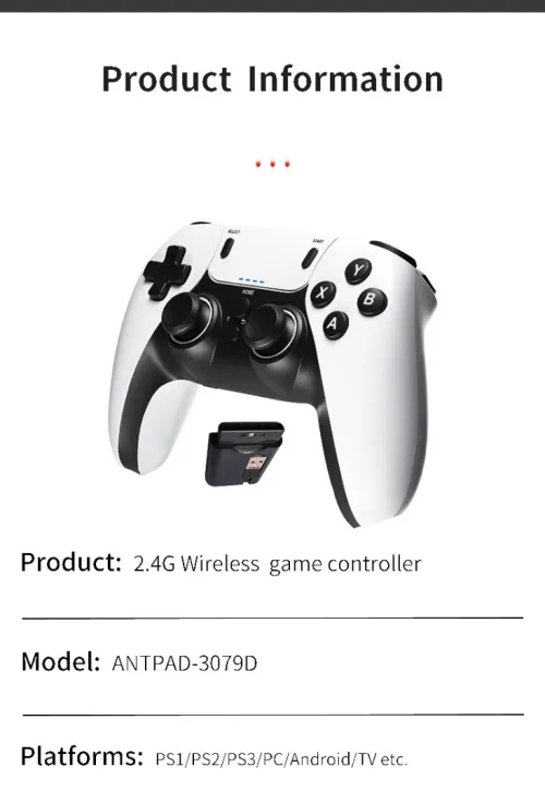 Manette De Jeu Sans Fil Pour PS1 PS2 PS3 PC Android contrôleur sans fil