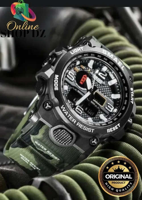  اصلي SMAEL Montre Quartz nouvelle montre de Sport hommes 50M étanche