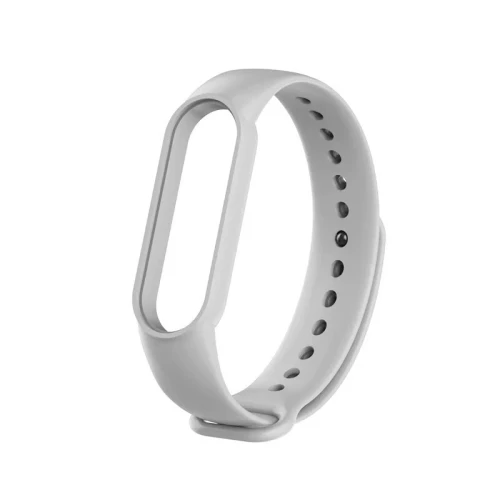 Bracelet en Silicone noir et gris pour Xiaomi Mi Band 3 4 5 6 7 et Bracelet scratch en noir