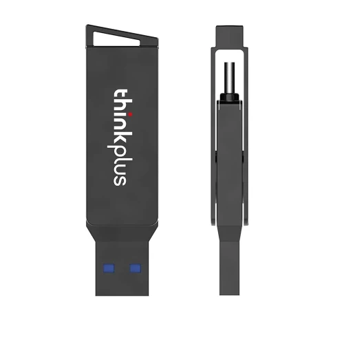 Lenovo ThinkPlus Clé USB 3.2 de Type C, Disque U Rotatif en Métal, OTG 128 Go