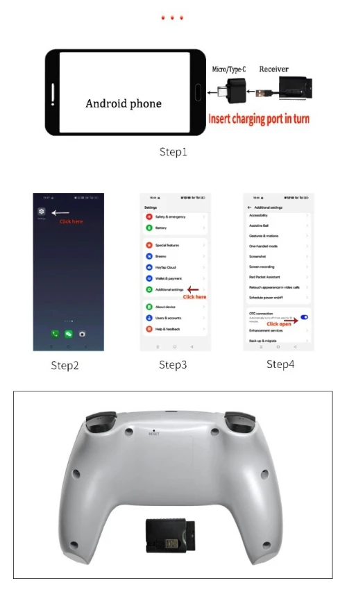 Manette De Jeu Sans Fil Pour PS1 PS2 PS3 PC Android contrôleur sans fil