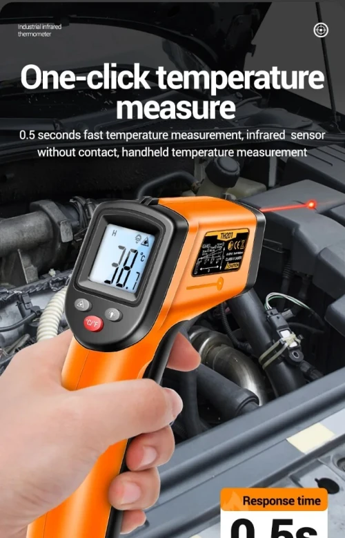 Thermomètre infrarouge -50 C A 400 C déterminer la température de cuisson, four à pizza, gril