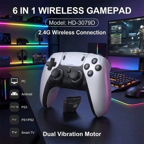 Manette De Jeu Sans Fil Pour PS1 PS2 PS3 PC Android contrôleur sans fil