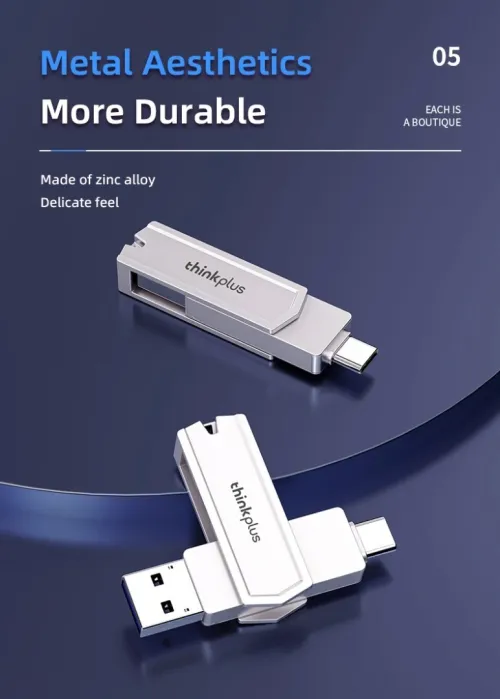 Lenovo Think plus Clé  USB 3.2  mémoire  128 Go  type C + USB