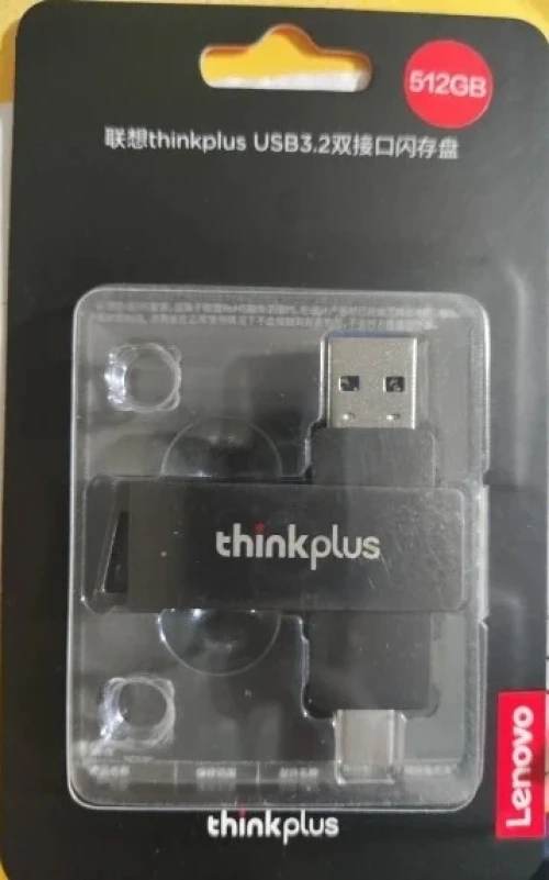 Lenovo ThinkPlus Clé USB 3.2 de Type C, Disque U Rotatif en Métal, OTG 128 Go