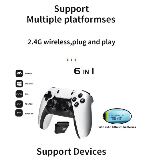 Manette De Jeu Sans Fil Pour PS1 PS2 PS3 PC Android contrôleur sans fil