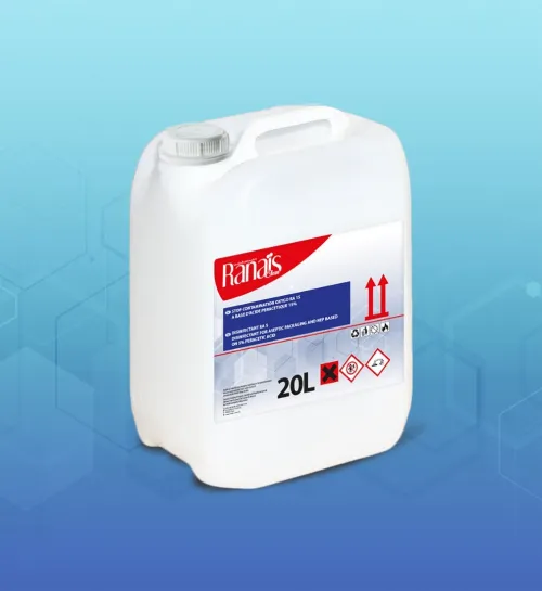 STOP CONTAMINATION OXYGO RA15. DESINFECTANT A BASE D'ACIDE PERACETIQUE 15%