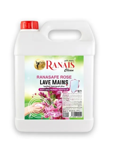 RANASAFE ROSE " LAVE MAINS ANTIBACTERIEN SENTEUR ROSE "