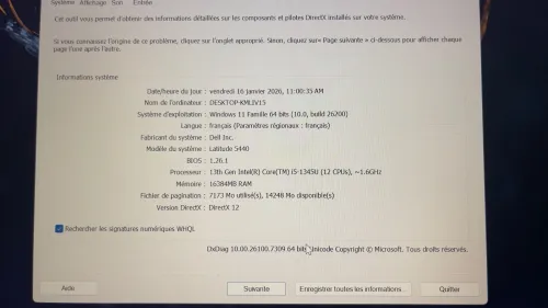 Dell latitude 5440 I5 13th