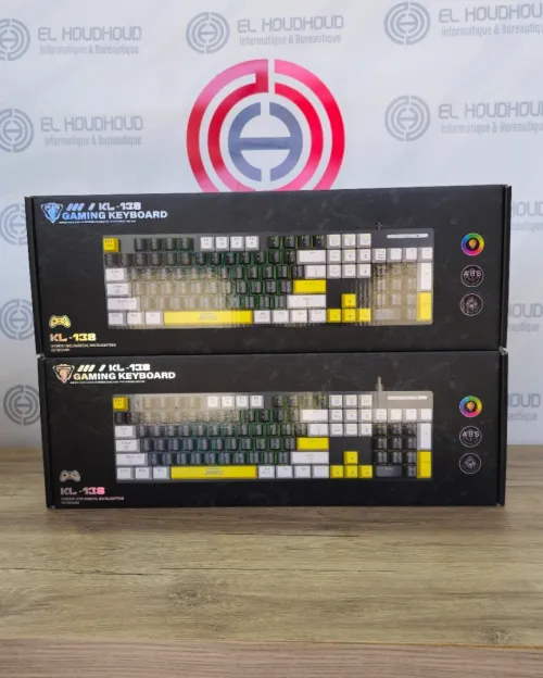 CLAVIER GAMING MÉCANIQUE JEDEL KL-138 RGB  SWITCH BLEU