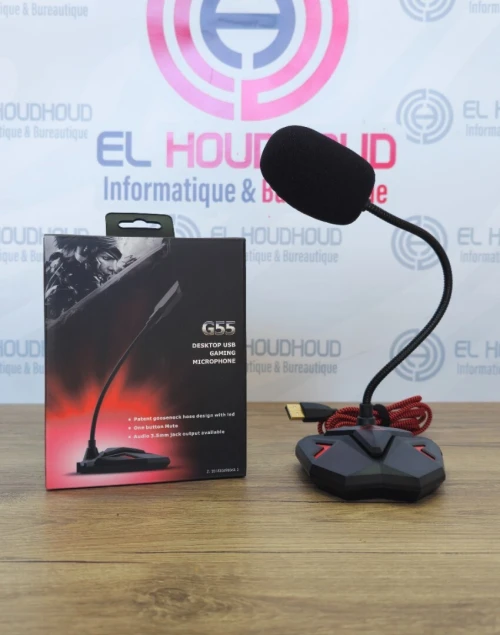 MICROPHONE GAMING G55 USB Le Choix Idéal pour les Gamers & Streamers