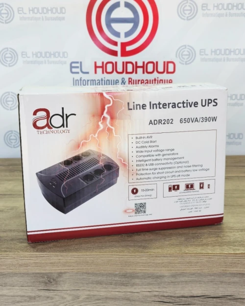 ONDULEUR ADR 650VA /390W (ADR202) 06 SORTIE +USB
