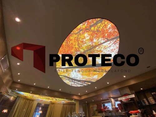 Plafond tendu - Toile tendue - Proteco 
