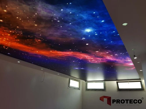 Plafond tendu - Toile tendue - Proteco 