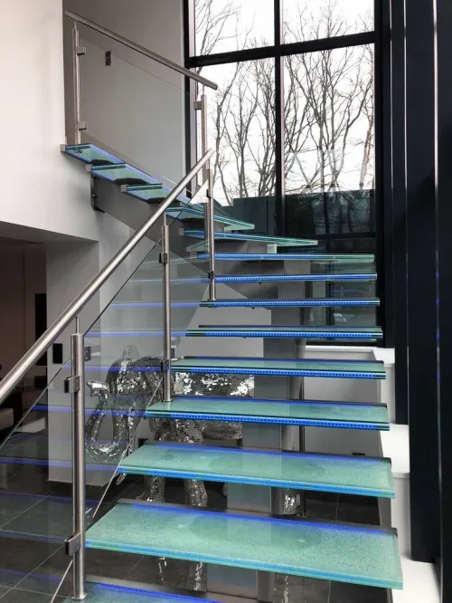 Façade, aluco, verre, inox