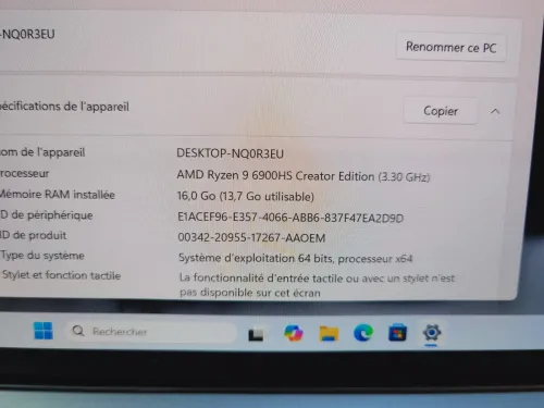 LENOVO YOGA SLIM 7 PRO 14ARH RYZEN 9 6900HS 16GB DDR5 1000SSD NVME 14P 2K