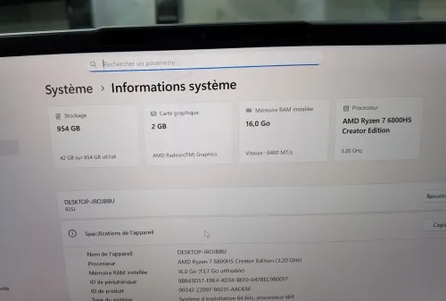 LENOVO IDEAPAD 5 PRO 14 RYZEN 7 6800HS 16GB DDR5 6400MHZ 1000GB SSD 14P 2K