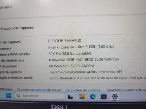 DELL LATITUDE 5450 CORE ULTRA 5 135U 32GB DDR5 256SSD