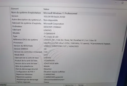 LENOVO THINKPAD X1 2 IN 1 GEN 10 AURA EDITION ULTRA 5 225U 16GB 512GB