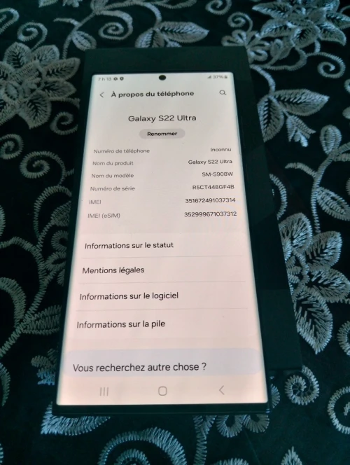 Samsung galaxy S22 ultra 5g
