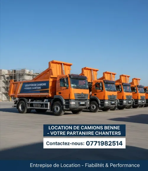 Location camion à benne 2.5T