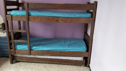 Lit superposé en bois