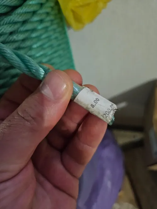Corde plombé tressé et plastique 