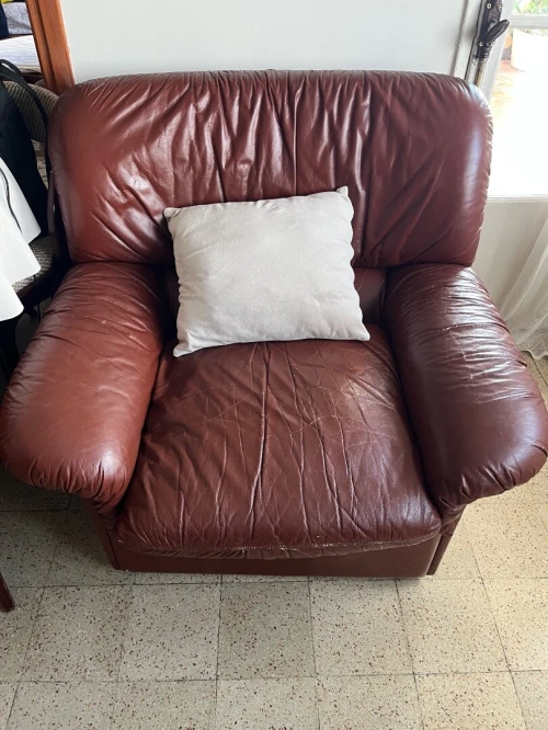 Salon cuir véritable