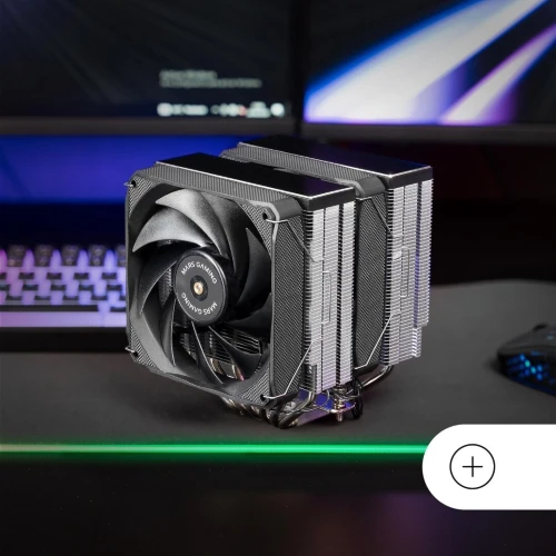 Mars Gaming MCPUXU6 Ventirad CPU Double Tour TDP 350W 2X Ventilateurs à Pales Hybrides