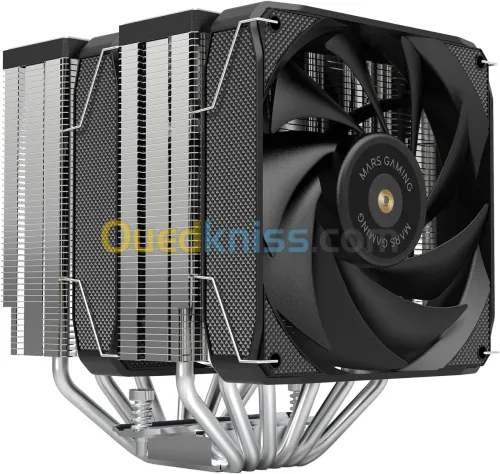 Mars Gaming MCPUXU6 Ventirad CPU Double Tour TDP 350W 2X Ventilateurs à Pales Hybrides