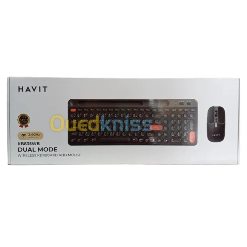 Combo Clavier Souris KB835WB Havit Sans-fil 2.4GHz