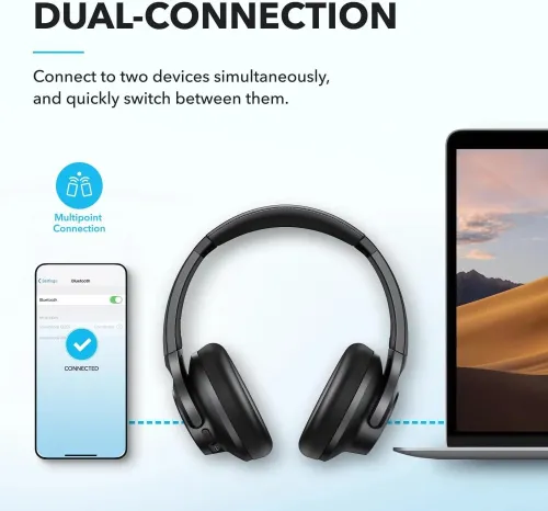 Used Soundcore Anker Q20i Casque hybride à réduction active du bruit