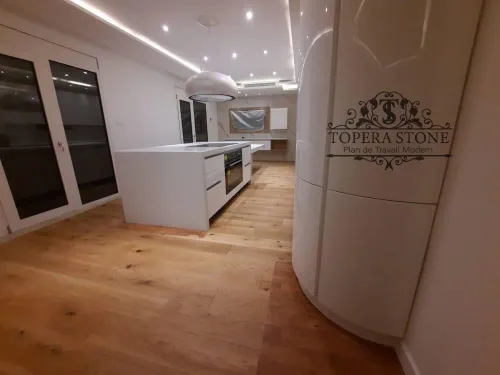 Plan travail en quartz et granite