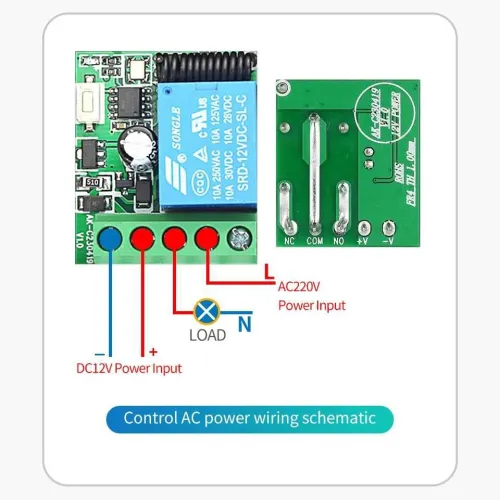 Émetteur récepteur rf 12v
