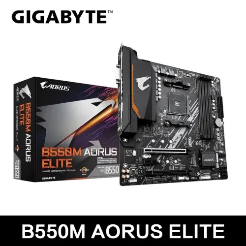 GIGABYTE  B550M AORUS ELITE Motherboard Micro-ATX Socket AM4 For Ryzen 5000 4000 3000 Series CPU Dual Channel DDR4 SATA3 M.2