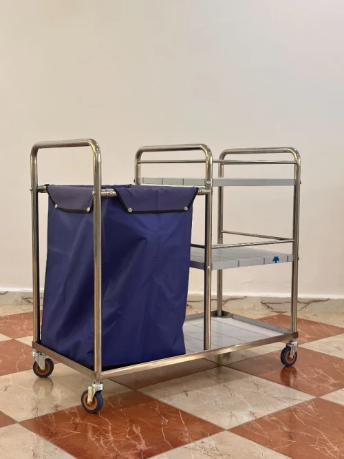 Chariot à linge en inox CLT