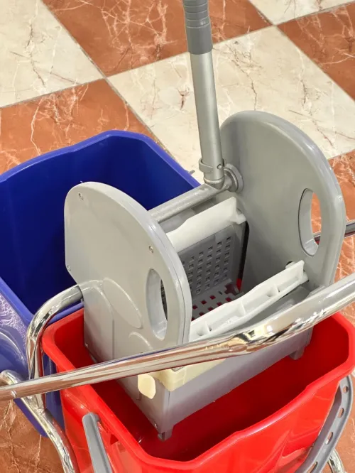 Chariot de lavage double bac