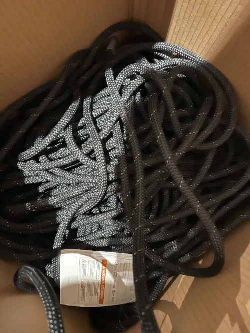 Corde petzl 200m semi statique 10,5 parallel