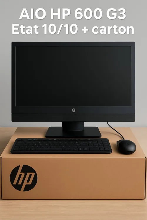 HP All-In-One  600G3 -- i5 6éme Gén --8GO RAM-- SSD512GO-- Ecran 22"