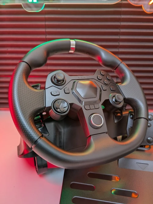 Volant Gaming AP7 Predator Racing avec pédales pour PC PS3 PS4 Xbox Switch