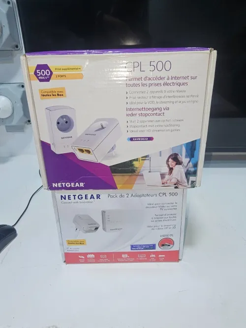 Je mis en vente 2 Pack adaptateurs CPL NETGEAR 500 Mb/s HD