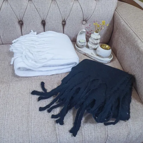 Black and White Scarf