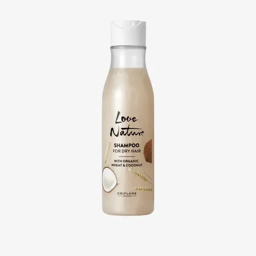 Shampooing pour Cheveux Secs à l'Extrait Naturel de Blé et de Noix de coco